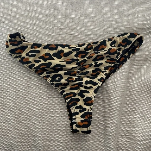 Tyler Rose Leapord Print Bikini Bottom - Picture 2 of 5